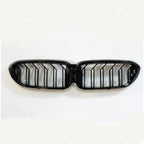 Old to New M5 Look Dual Slat Front Grille In Gloss Black For BMW 5 Series G30 Pre LCI 2017-2020