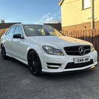 A Style Gloss Black Front Splitter for Mercedes Benz W204 C Class 08-14