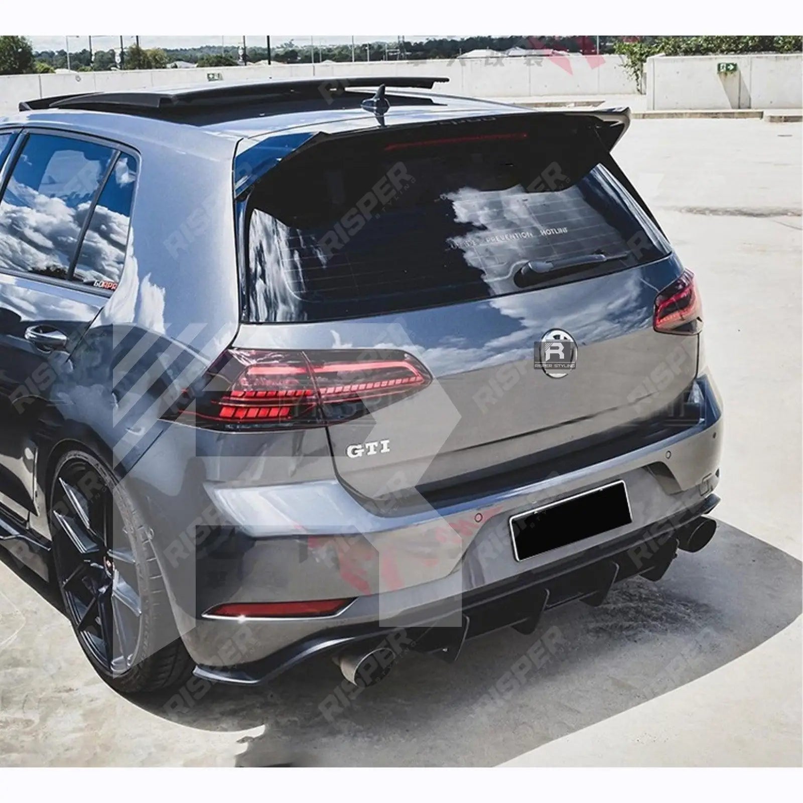 Osir Style Rear Spoiler in Gloss Black For Volkswagen Golf MK7/7.5 GTI/GTD/R/R-Line 2012-2020