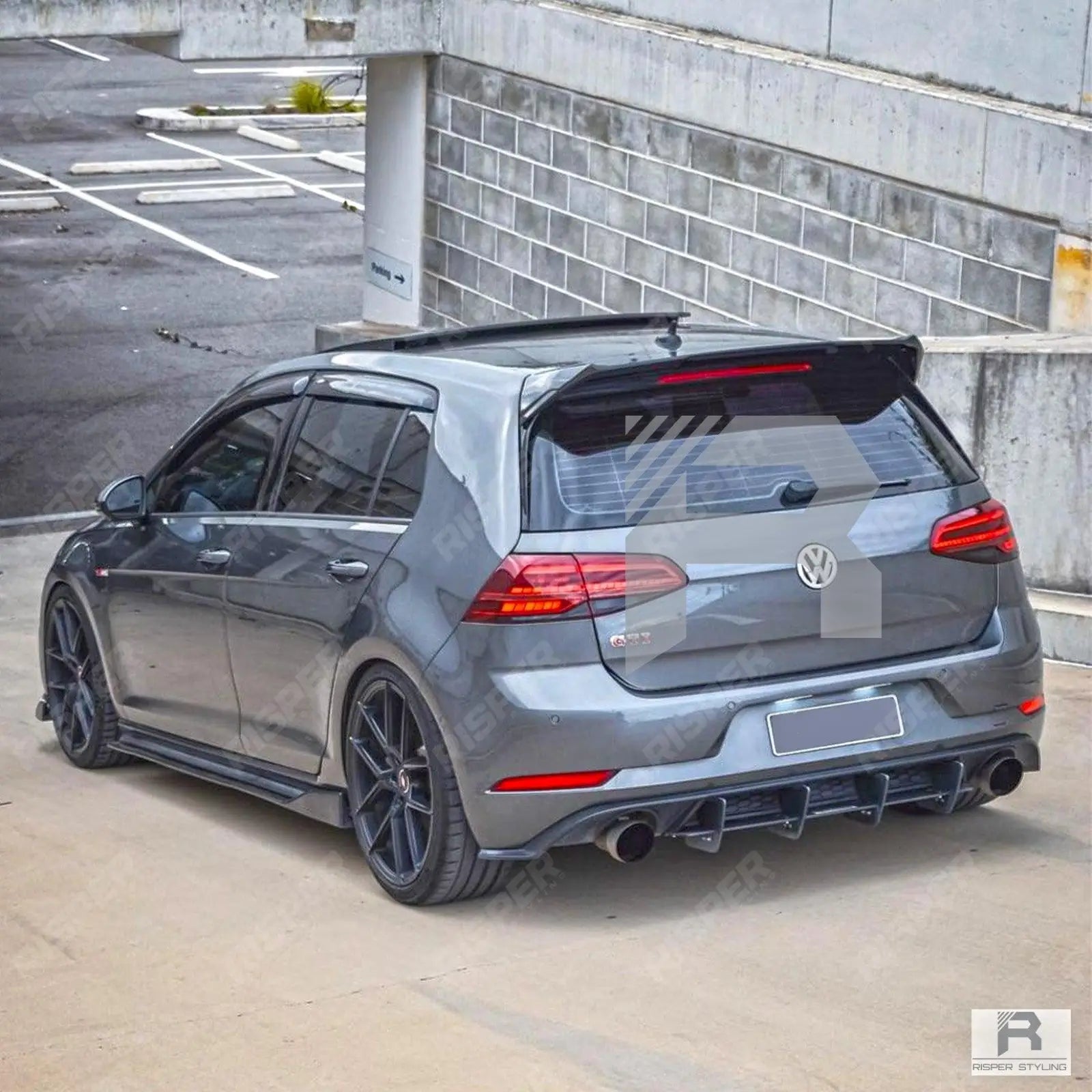 Osir Style Rear Spoiler in Gloss Black For Volkswagen Golf MK7/7.5 GTI/GTD/R/R-Line 2012-2020