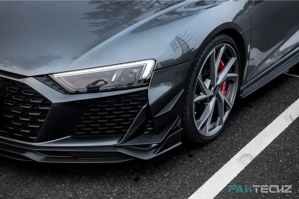 PAKTECHZ - AUDI R8 DRY CARBON FIBRE FRONT CANARDS