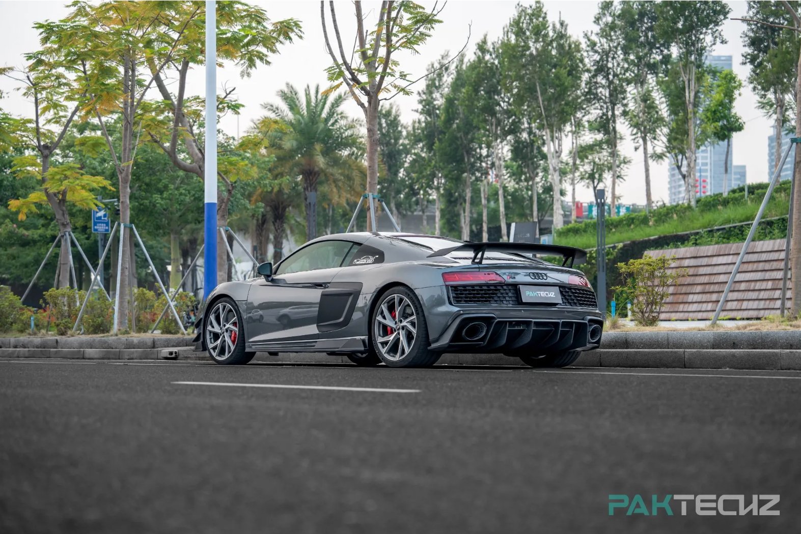 PAKTECHZ - AUDI R8 DRY CARBON FIBRE REAR DIFFUSER