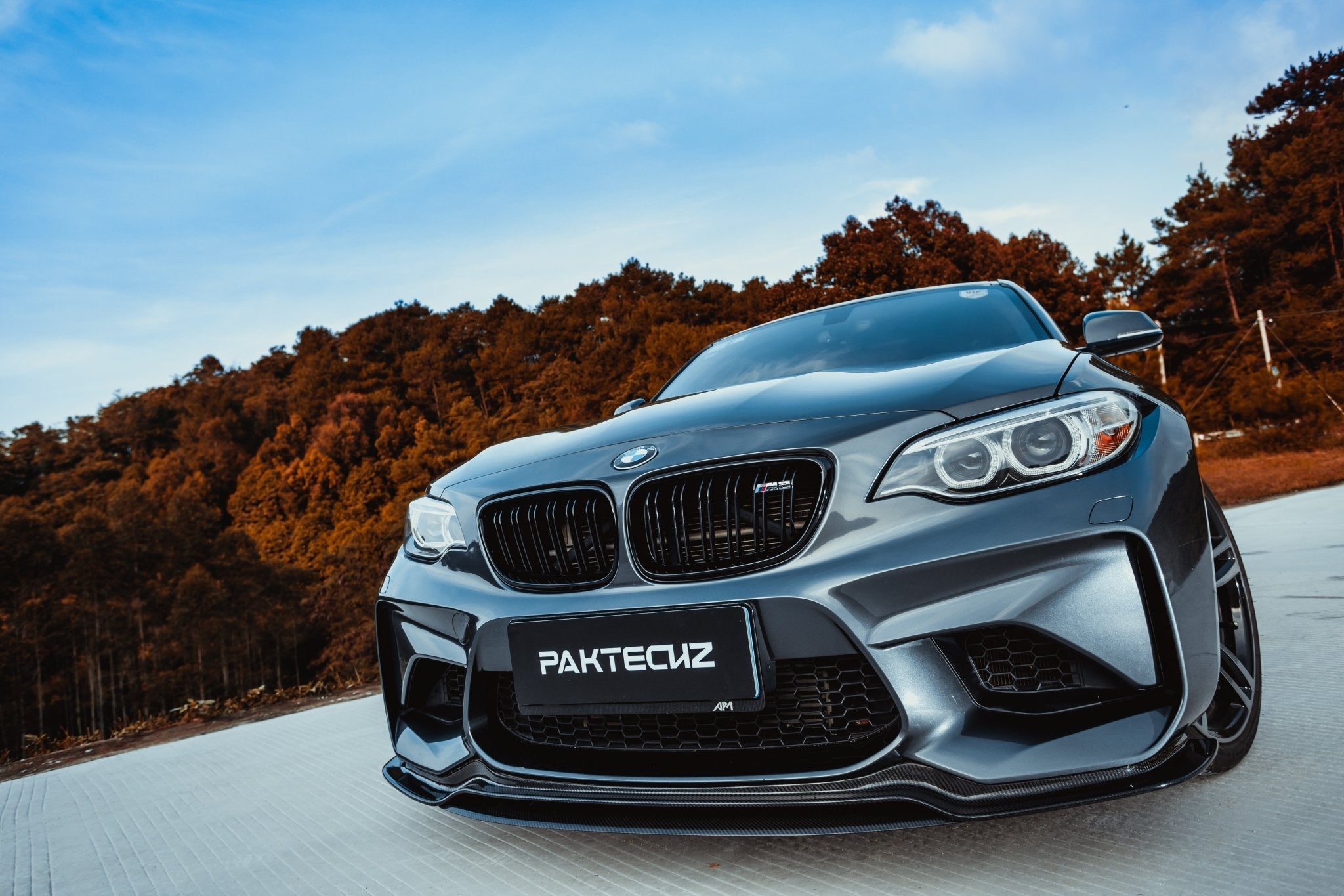 PAKTECHZ - BMW M2 F87 CARBON FIBRE FRONT LIP SPLITTER