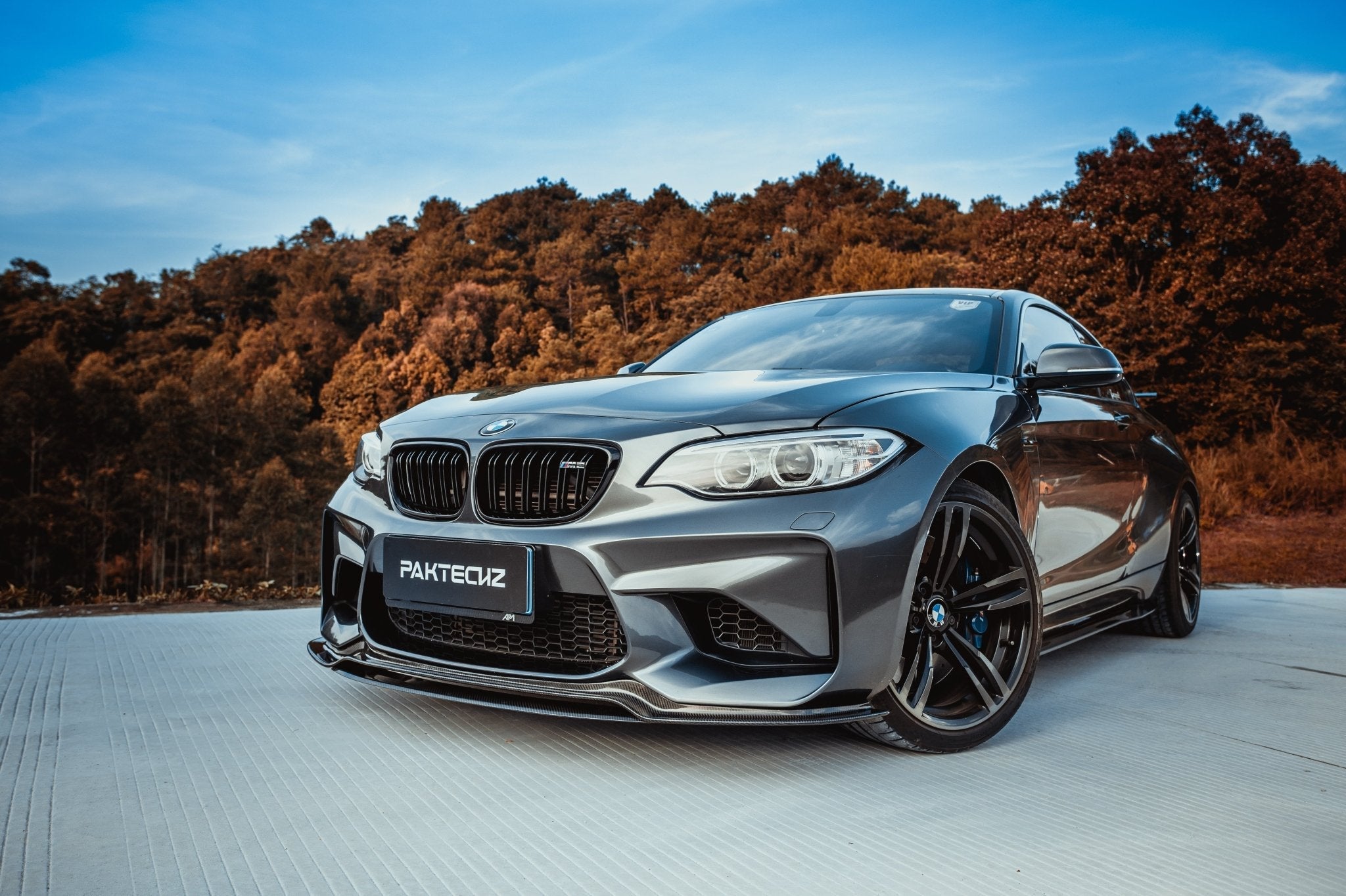 PAKTECHZ - BMW M2 F87 CARBON FIBRE FRONT LIP SPLITTER