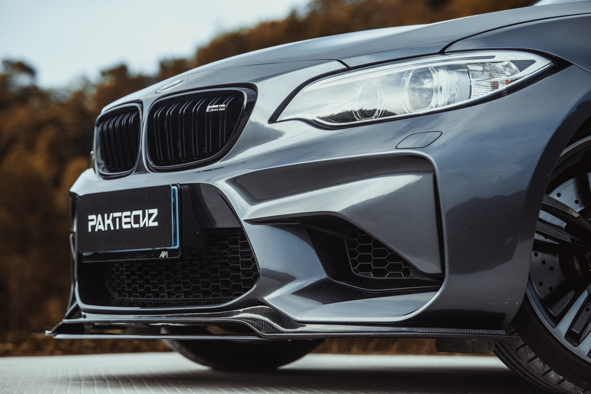 PAKTECHZ - BMW M2 F87 CARBON FIBRE FRONT LIP SPLITTER