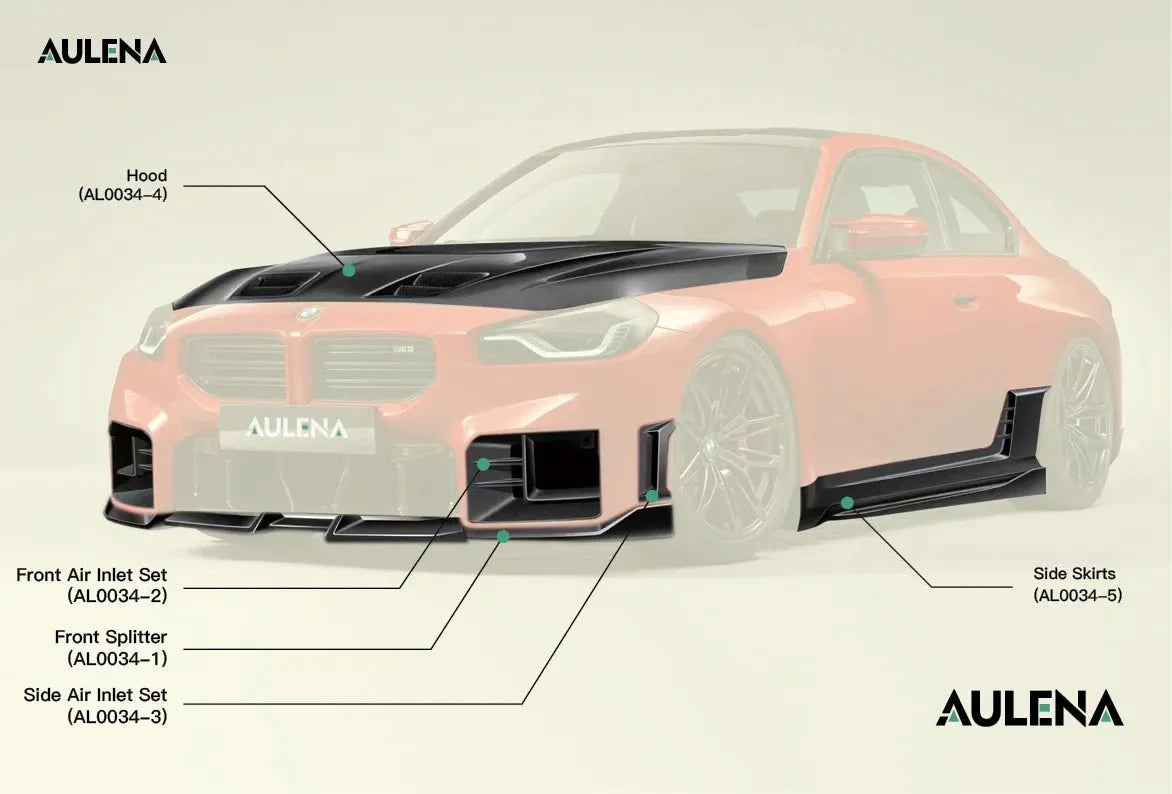 PAKTECHZ - BMW M2 G87 DRY CARBON FIBRE FRONT BONNET HOOD