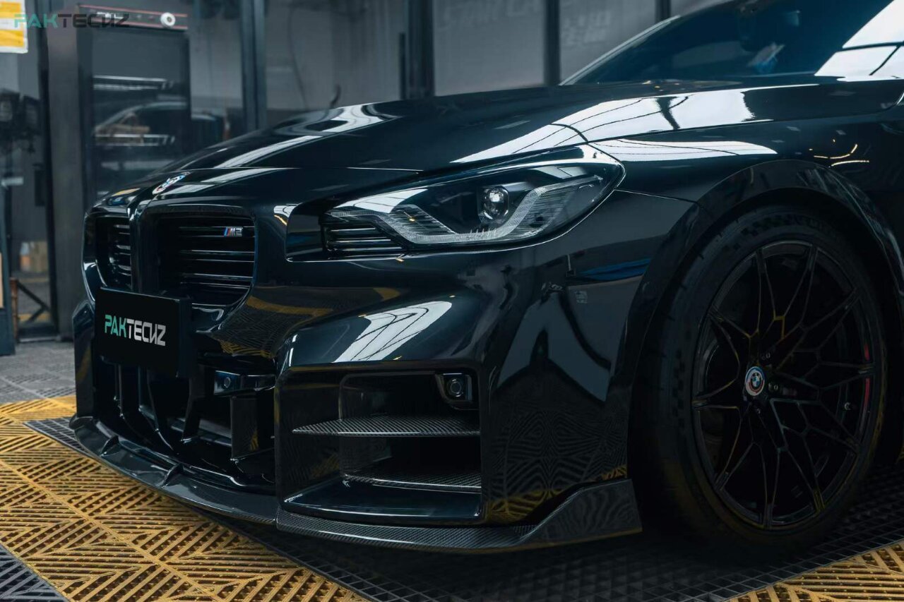 PAKTECHZ - BMW M2 G87 DRY CARBON FIBRE FRONT LIP SPLITTER