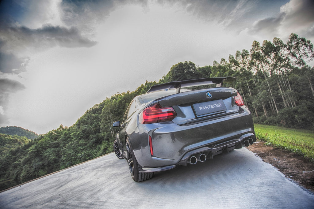 PAKTECHZ - BMW M2 M2C F87 CARBON FIBRE REAR SIDE SKIRTS