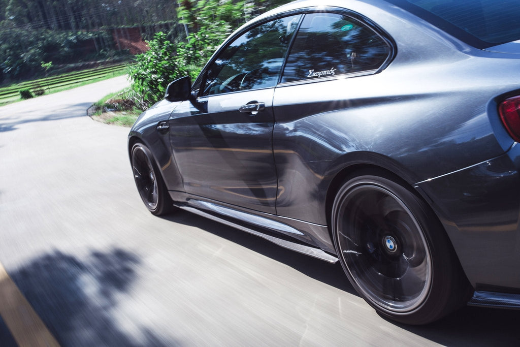 PAKTECHZ - BMW M2 M2C F87 CARBON FIBRE SIDE SKIRTS