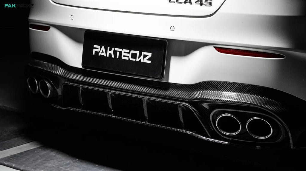 PAKTECHZ - MERCEDES BENZ CLA W118 DRY CARBON FIBRE REAR DIFFUSER