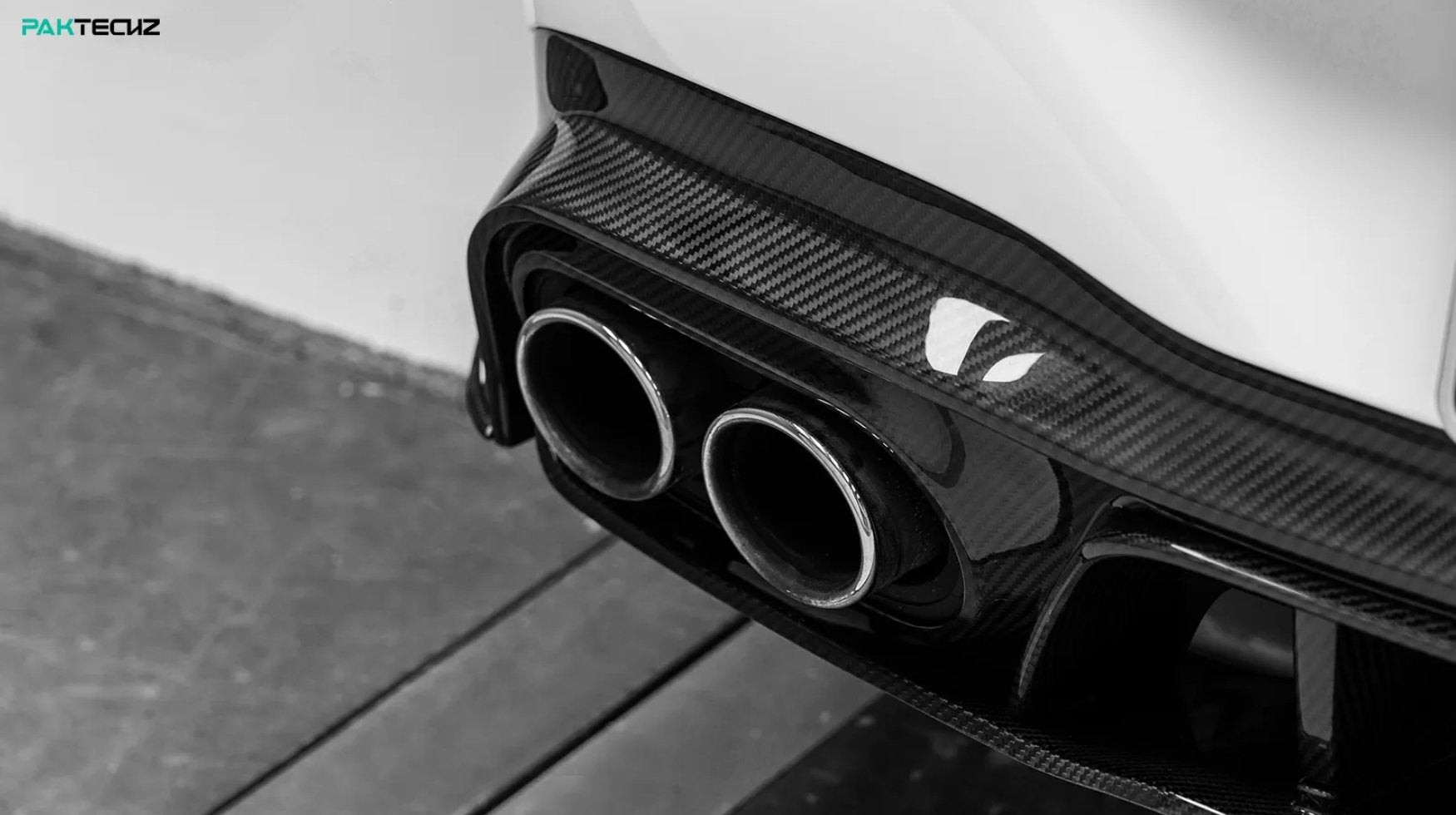 PAKTECHZ - MERCEDES BENZ CLA W118 DRY CARBON FIBRE REAR DIFFUSER