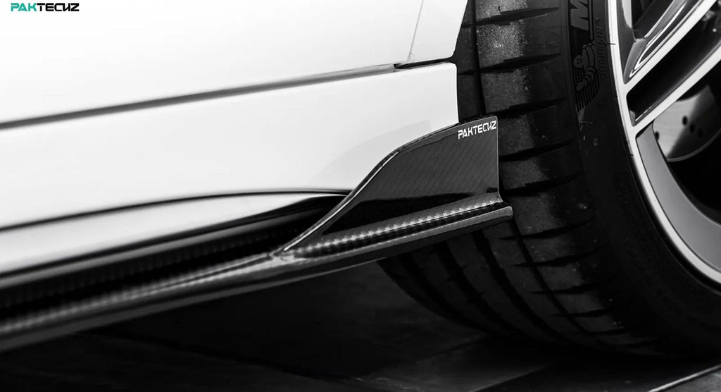 PAKTECHZ - MERCEDES BENZ CLA W118 DRY CARBON FIBRE SIDE SKIRTS