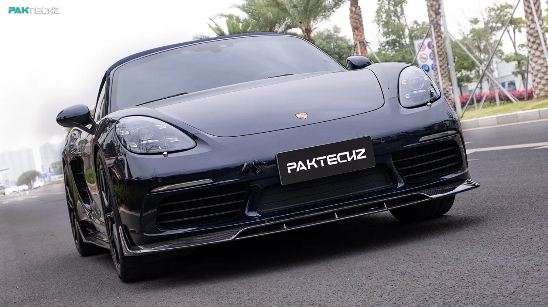 PAKTECHZ - PORSCHE CAYMAN / BOXSTER 718 DRY CARBON FIBRE FRONT LIP