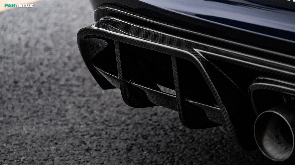 PAKTECHZ - PORSCHE CAYMAN / BOXSTER 718 DRY CARBON FIBRE REAR DIFFUSER