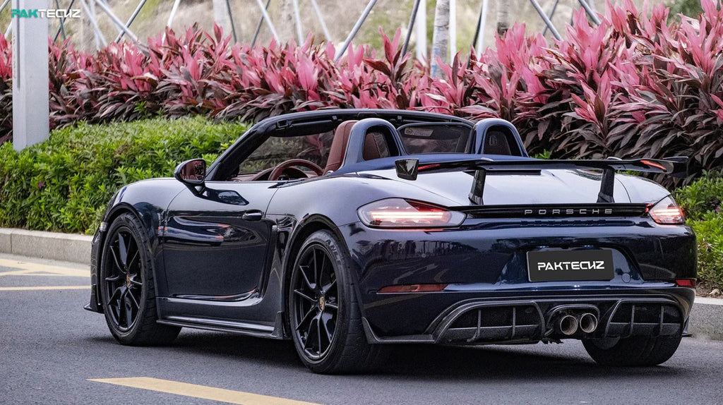 PAKTECHZ - PORSCHE CAYMAN / BOXSTER 718 DRY CARBON FIBRE REAR DIFFUSER