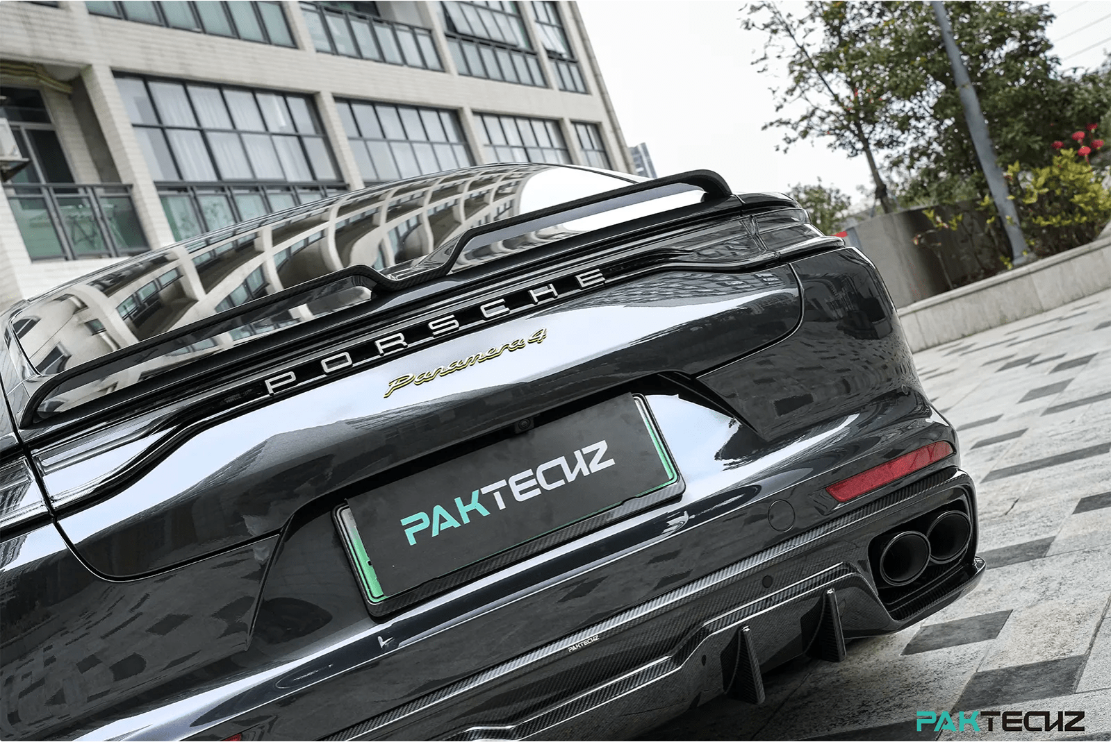 PAKTECHZ - PORSCHE PANAMERA 971.2 CARBON FIBRE REAR SPOILER