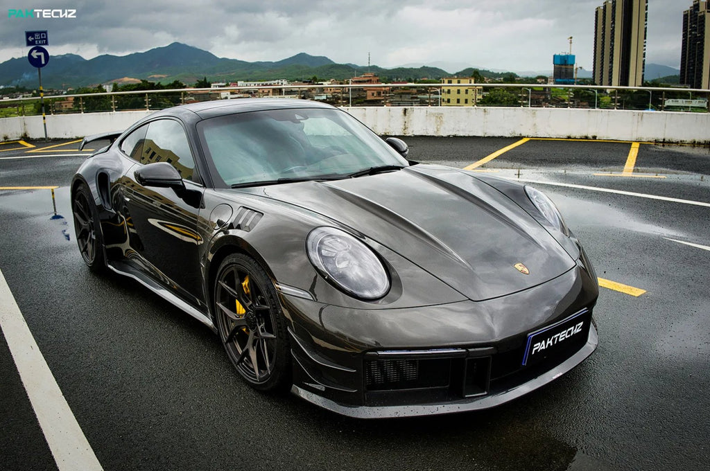 PAKTECKZ - PORSCHE 992 TURBO S DRY CARBON FIBRE BONNET HOOD