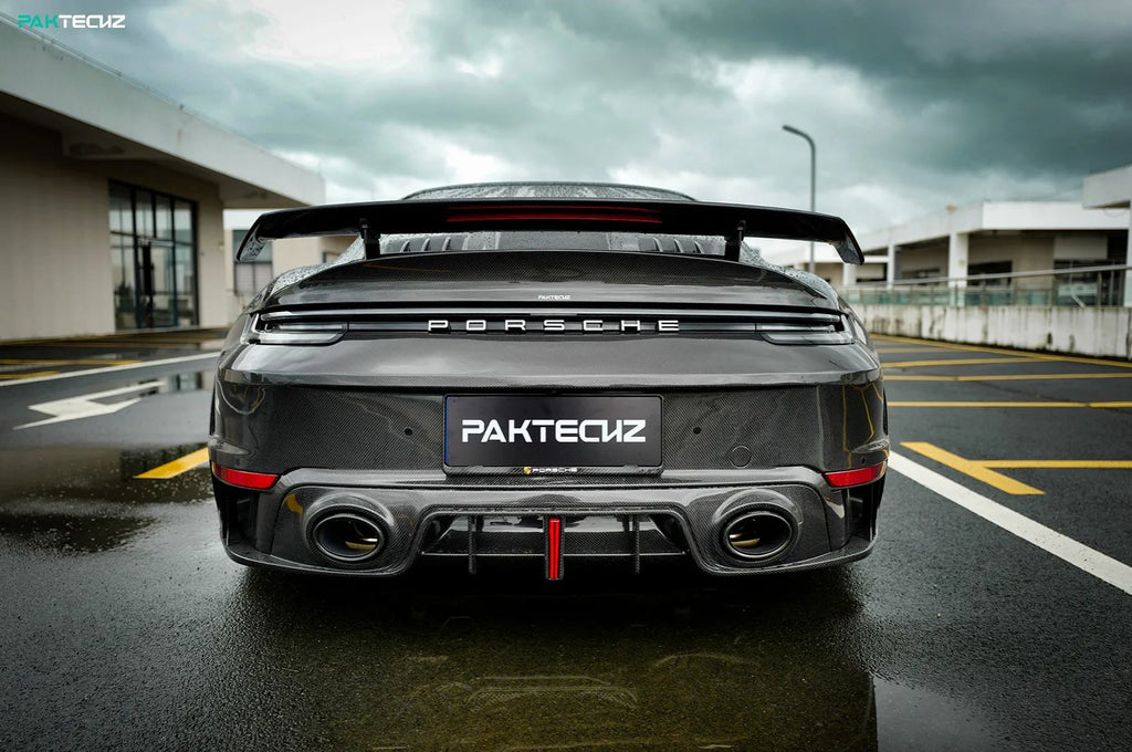 PAKTECKZ - PORSCHE 992 TURBO S DRY CARBON FIBRE REAR DIFFUSER
