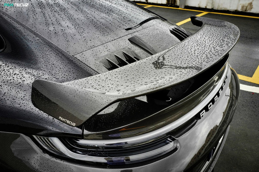 PAKTECKZ - PORSCHE 992 TURBO S DRY CARBON FIBRE REAR SPOILER