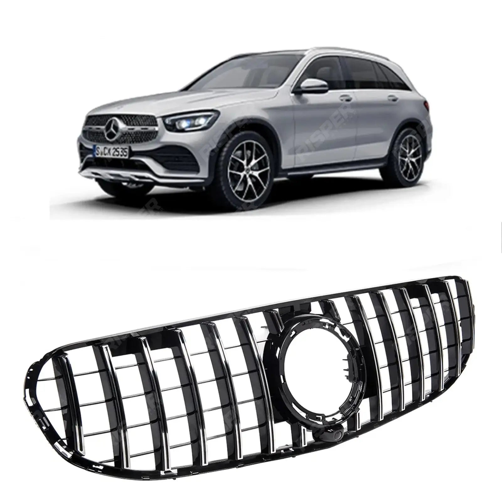 Panamericana GT Style Upgrade Front Grille For Mercedes GLC X253 2019-2023