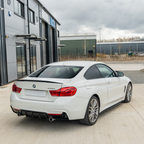 BMW 4 SERIES F32/F33/F36 GLOSS BLACK DUAL EXIT EXHAUST DIFFUSER