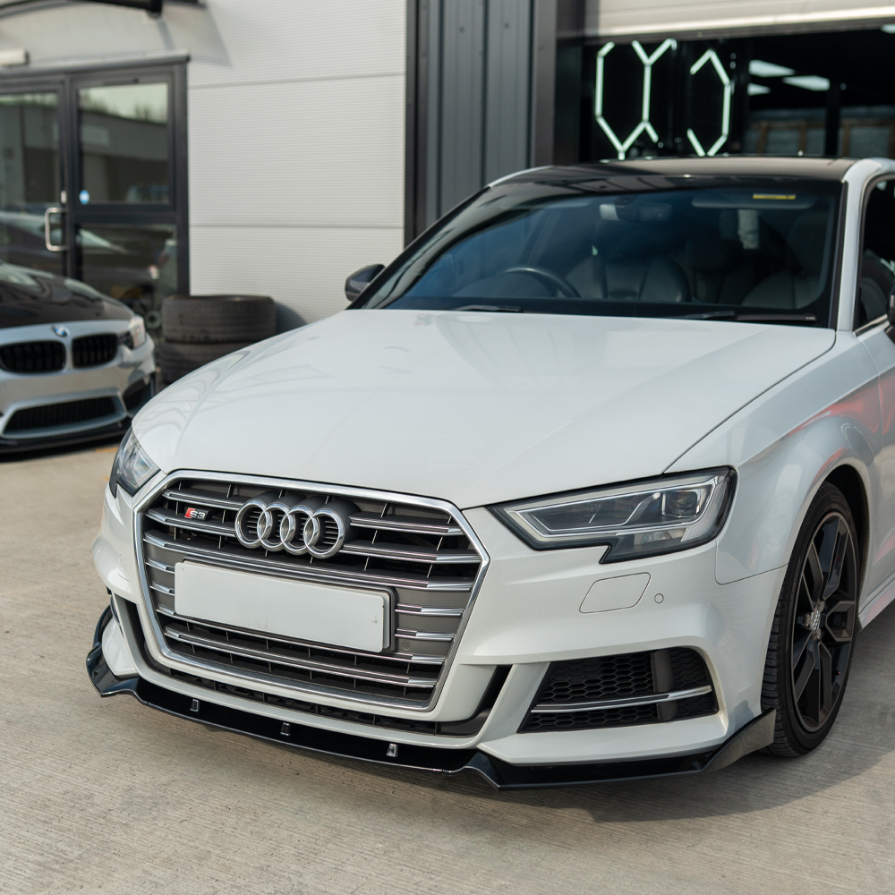 AUDI A3 S-LINE & S3 8V FACELIFT 2017-2020 GLOSS BLACK SPLITTER