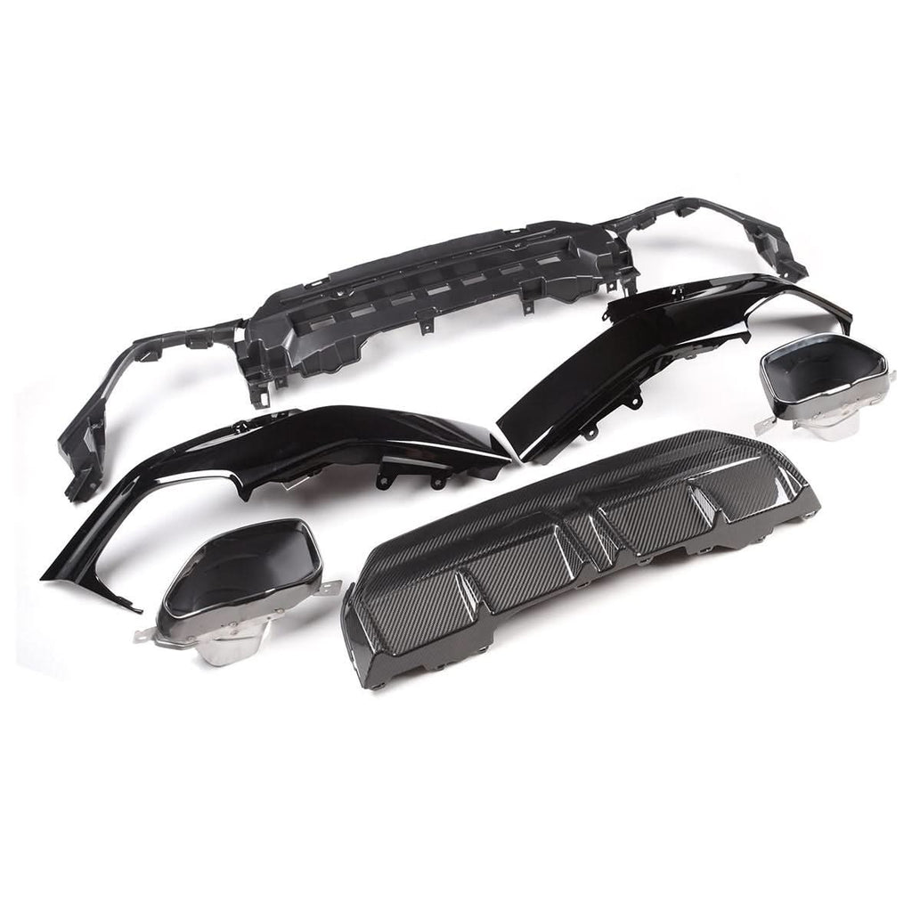 CF Style Pre-Preg Carbon Fibre Rear Diffuser for BMW 2 Series G42 Coupe 21-Present