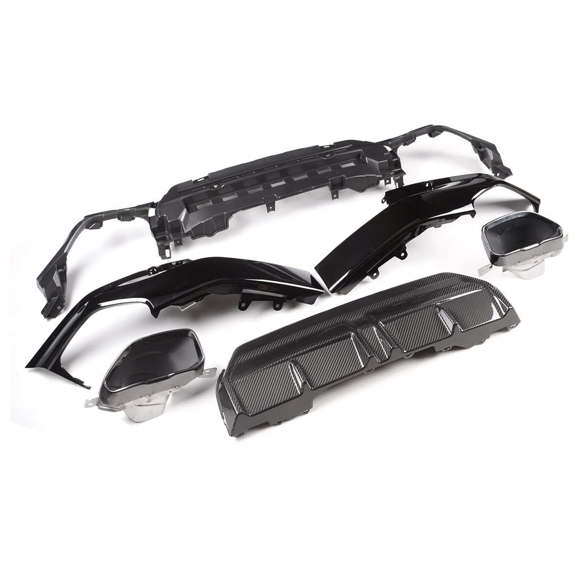 CF Style Pre-Preg Carbon Fibre Rear Diffuser for BMW 2 Series G42 Coupe 21-Present