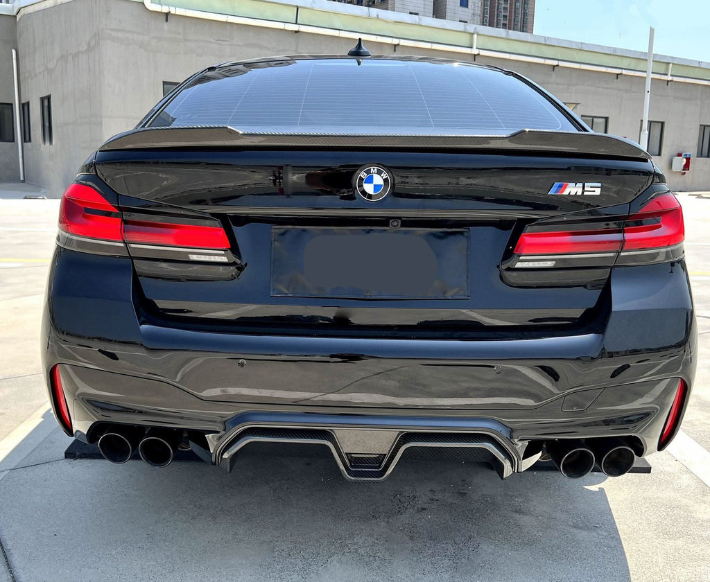 CS Style Pre-Preg Carbon Fibre Rear Diffuser for BMW F90 M5 17-24