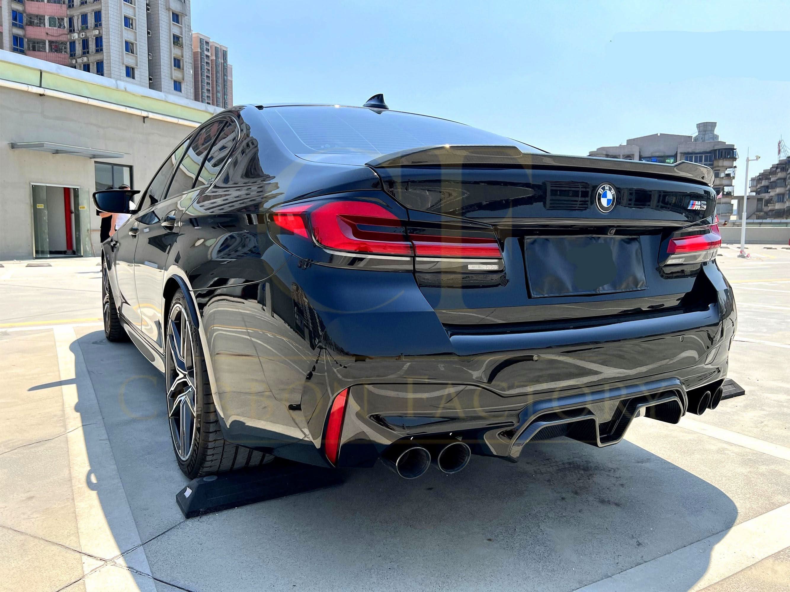 CS Style Pre-Preg Carbon Fibre Rear Diffuser for BMW F90 M5 17-24