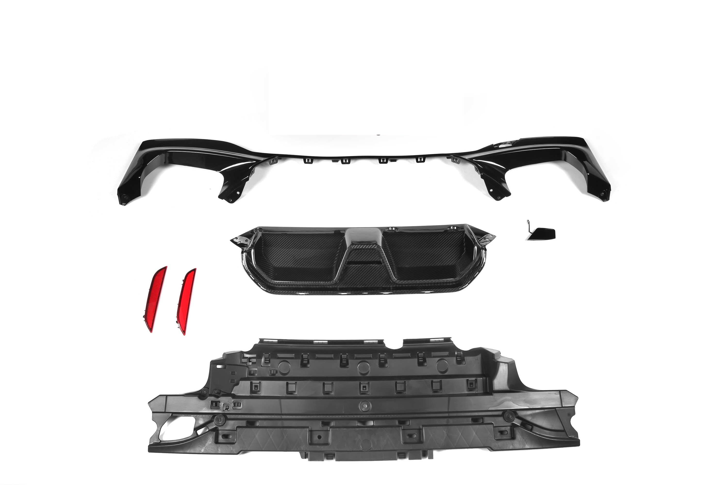 CS Style Pre-Preg Carbon Fibre Rear Diffuser for BMW G30 5 Series 17-23