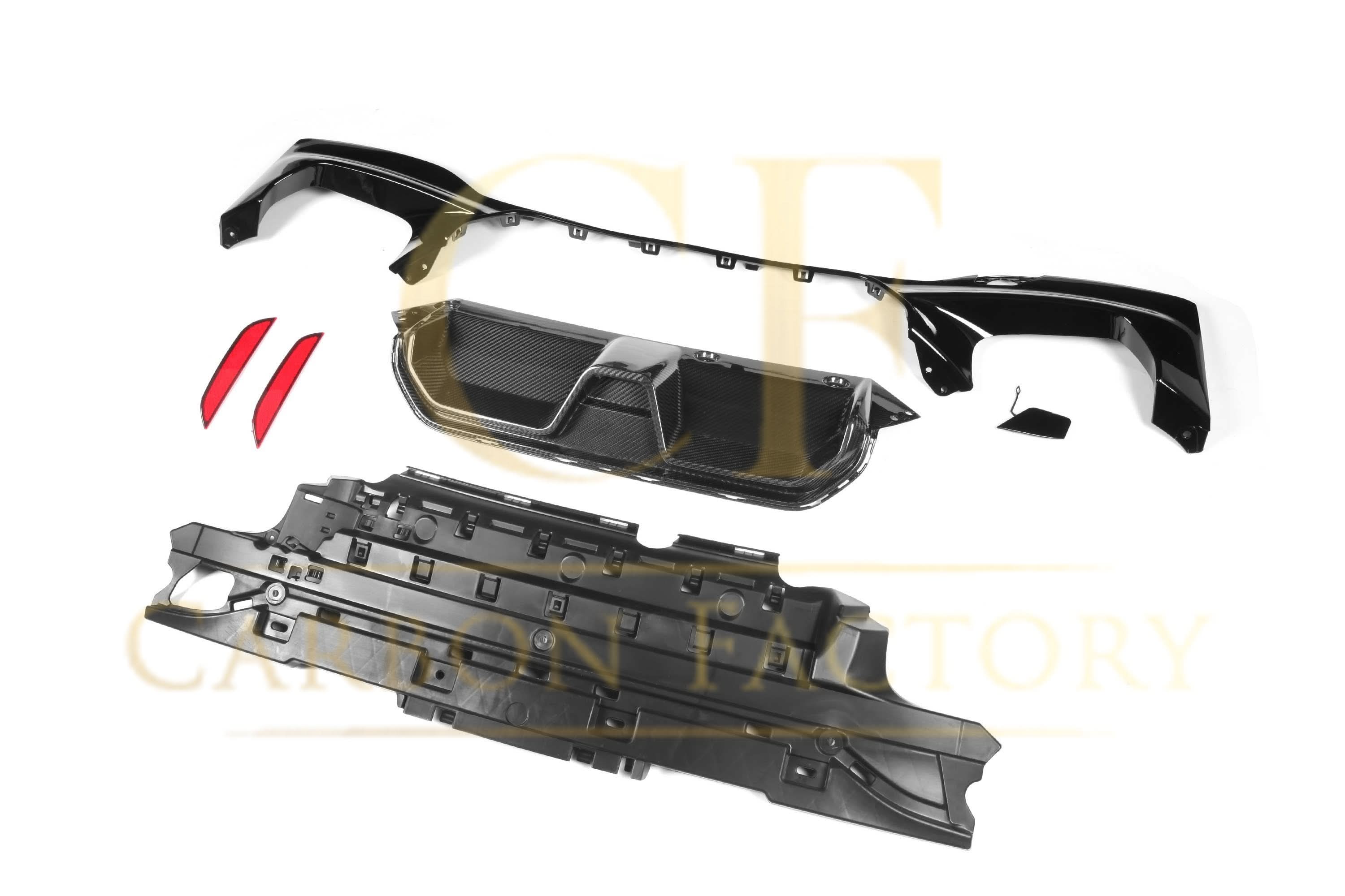 CS Style Pre-Preg Carbon Fibre Rear Diffuser for BMW G30 5 Series 17-23