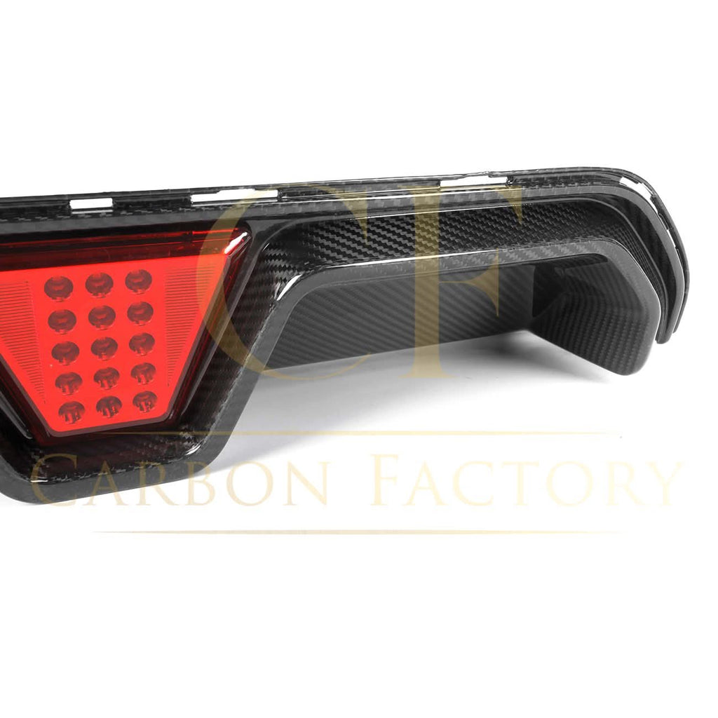 CS Style with LED Pre-Preg Carbon Fibre Rear Diffuser for BMW F90 M5 17-24
