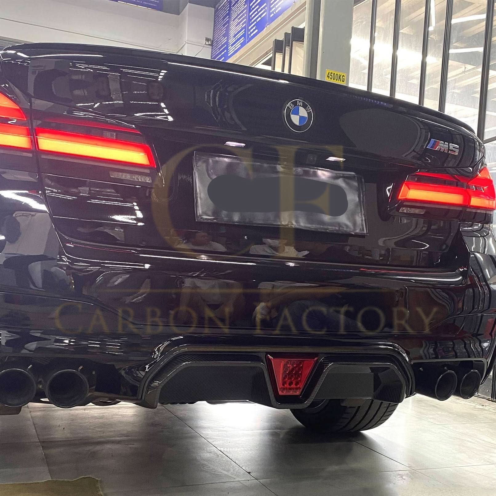 LED Style Carbon Fibre Rear Diffuser for BMW F90 M5 17-Present