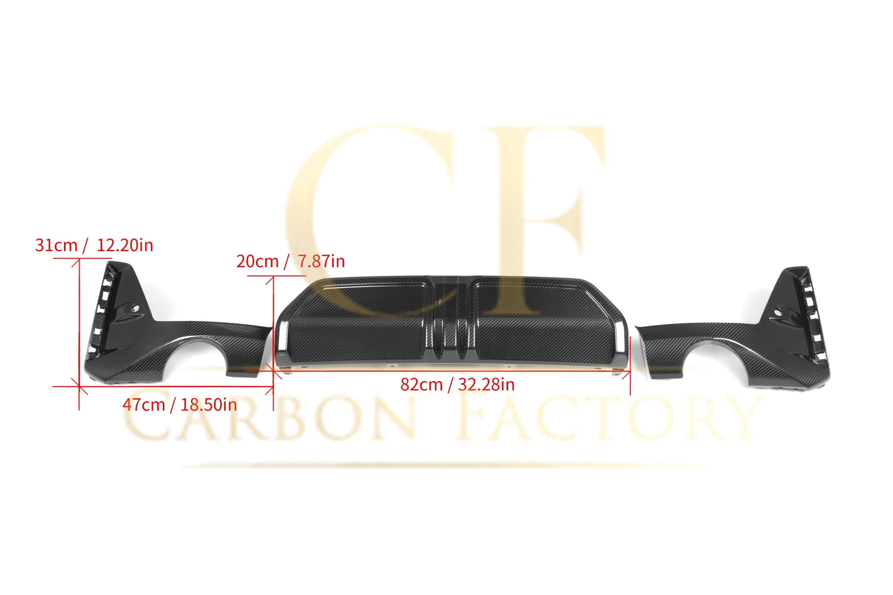 MP Style Carbon Fibre Rear Diffuser for BMW G20 G21 G28 3 Series LCI M Sport 22-25