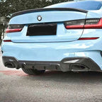 MP Style Pre-Preg Carbon Fibre Rear Diffuser for BMW 3 Series G20 G21 Pre-LCI M Sport 19-22