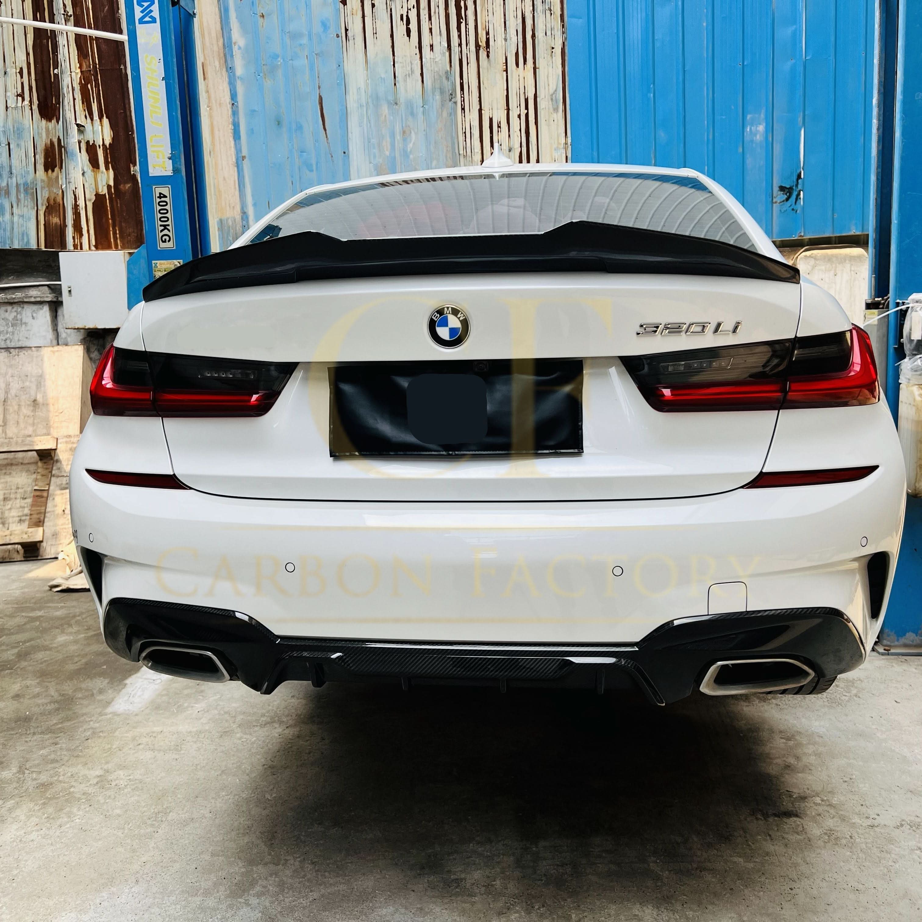 MP Style Pre-Preg Carbon Fibre Rear Diffuser for BMW 3 Series G20 G21 Pre-LCI M Sport 19-22