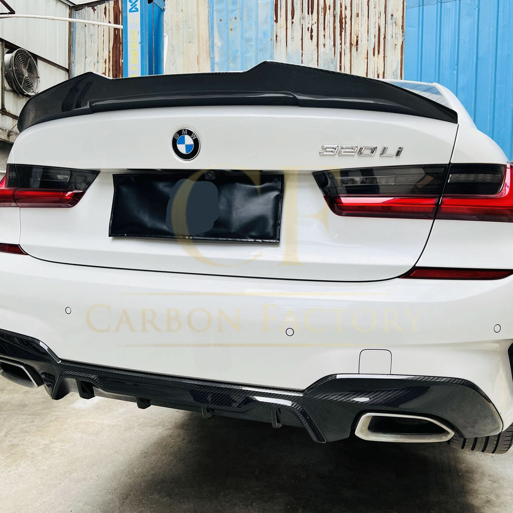 MP Style Pre-Preg Carbon Fibre Rear Diffuser for BMW 3 Series G20 G21 Pre-LCI M Sport 19-22