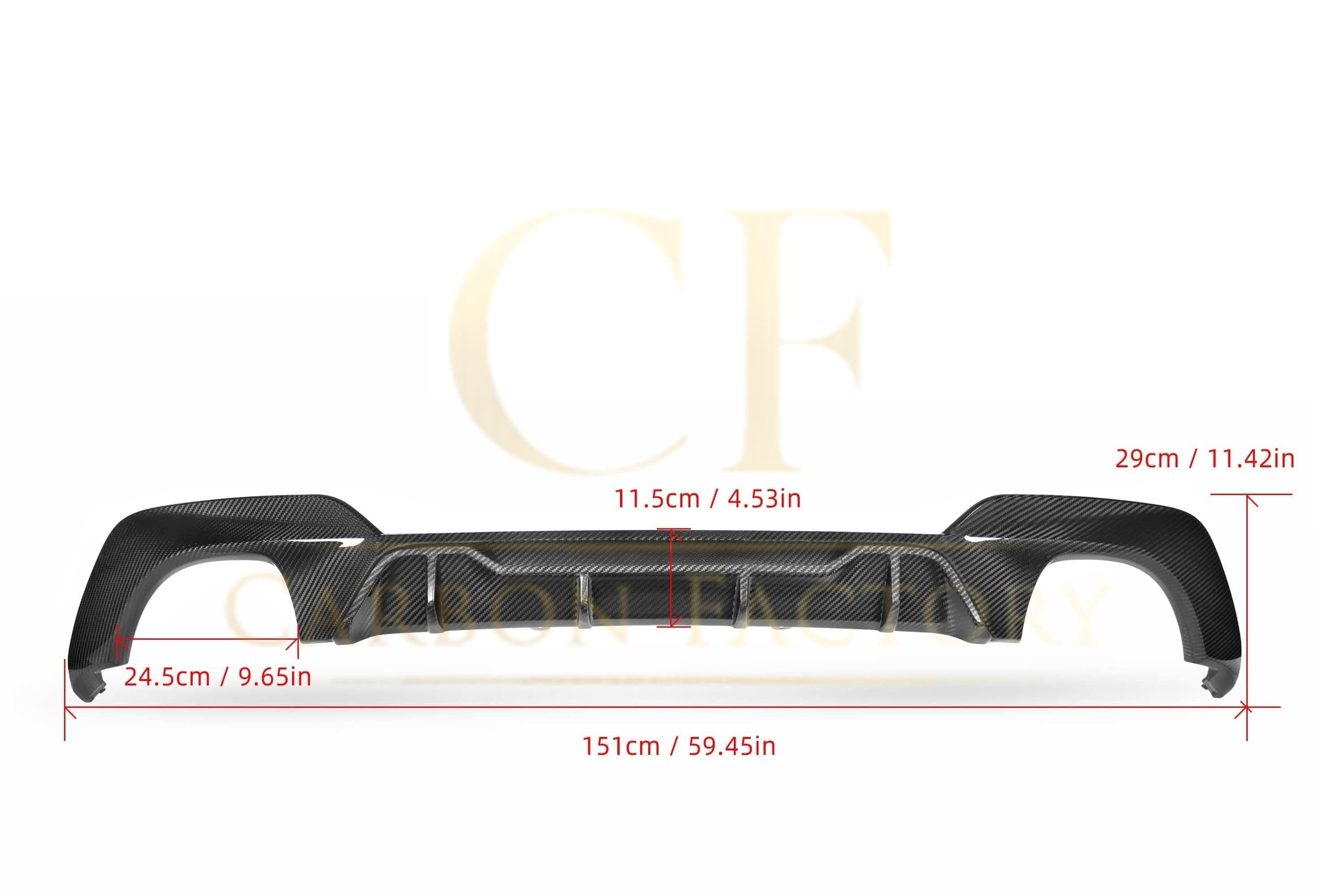 MP Style Pre-Preg Carbon Fibre Rear Diffuser for BMW 3 Series G20 G21 Pre-LCI M Sport 19-22