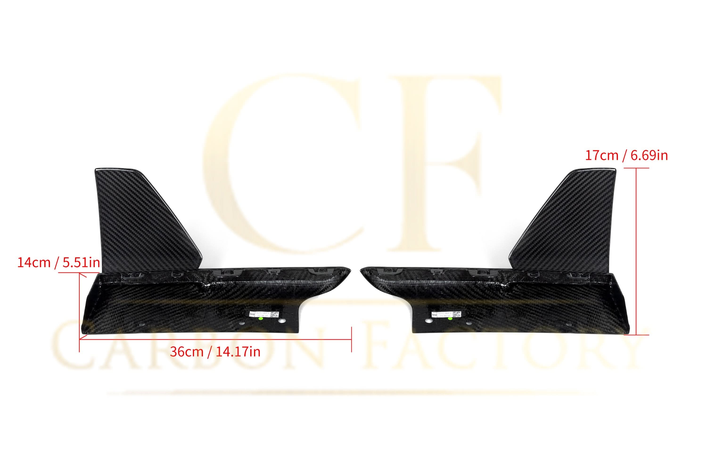 MP Style Pre-Preg Carbon Fibre Rear Side Diffuser for BMW G05 X5 LCI 23-25