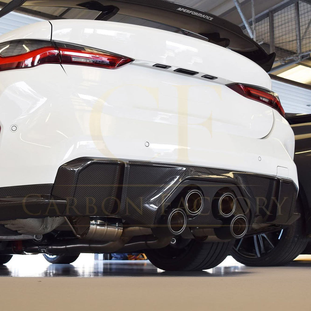 Pre-Preg Carbon Fibre Exhaust Trim for BMW G80 M3 G82 G83 M4 21-Present