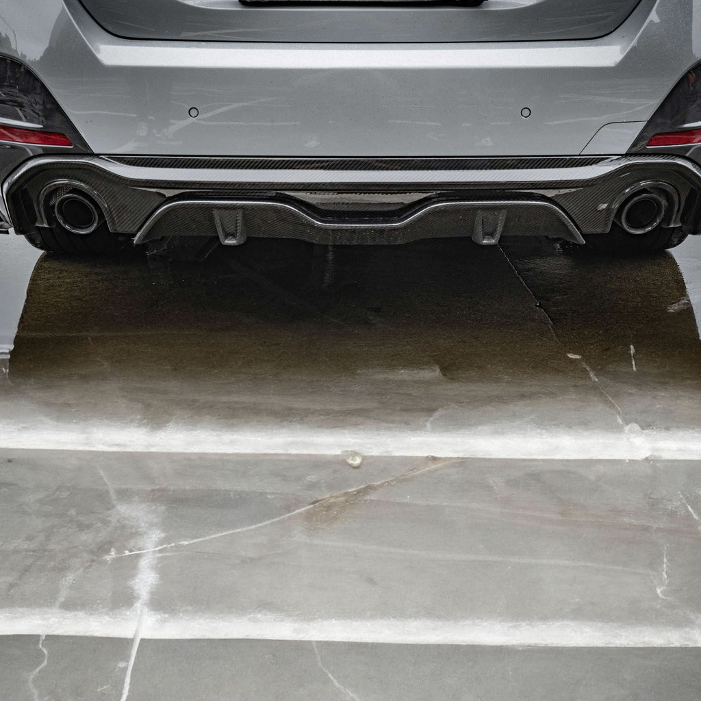 SQ Style Pre-Preg Carbon Fibre Rear Diffuser Dual Exhaust for BMW G26 4 Series Gran Coupe 21-24