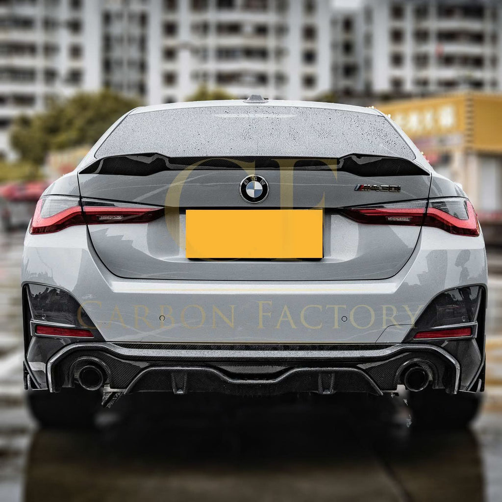 SQ Style Pre-Preg Carbon Fibre Rear Diffuser Dual Exhaust for BMW G26 4 Series Gran Coupe 21-24