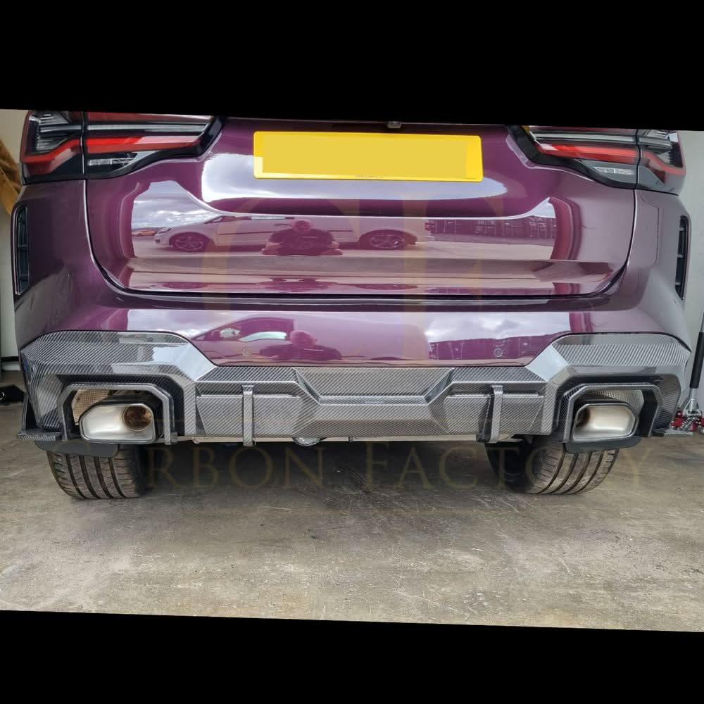SQ Style Pre-Preg Carbon Fibre Rear Diffuser for BMW G01 X3 G08 IX3 LCI 22-25
