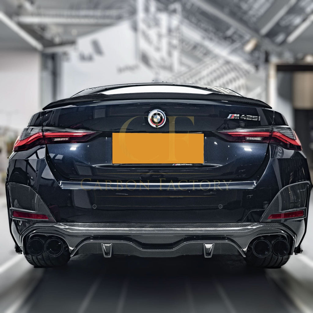 SQ Style Pre-Preg Carbon Fibre Rear Diffuser Quad Exhaust for BMW G26 4 Series Gran Coupe 21-24