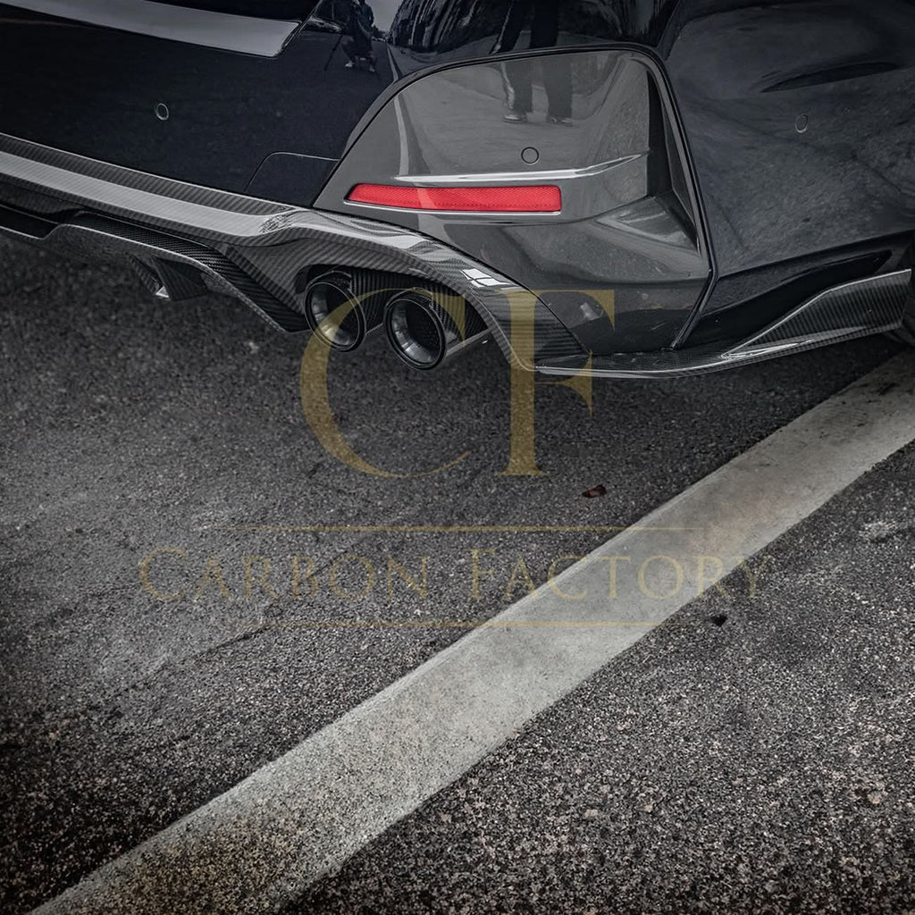 SQ Style Pre-Preg Carbon Fibre Rear Diffuser Quad Exhaust for BMW G26 4 Series Gran Coupe 21-24
