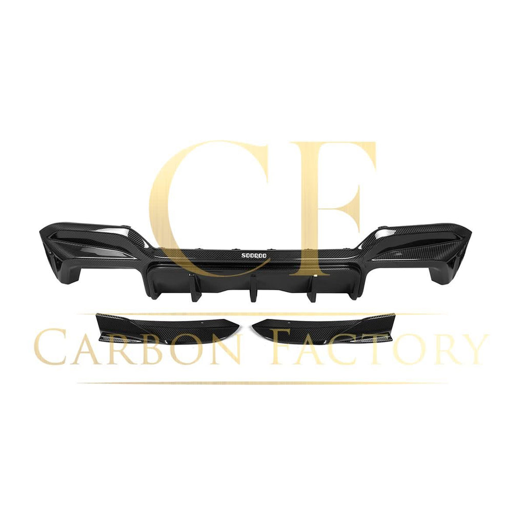 V Style Pre-Preg Carbon Fibre Rear Diffuser for BMW F97 X3M LCI 22-24