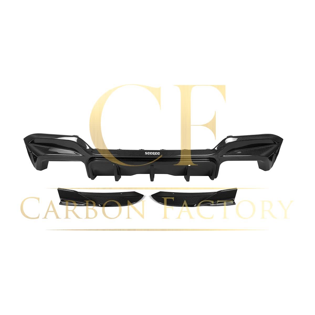V Style Pre-Preg Carbon Fibre Rear Diffuser for BMW F97 X3M LCI 22-24
