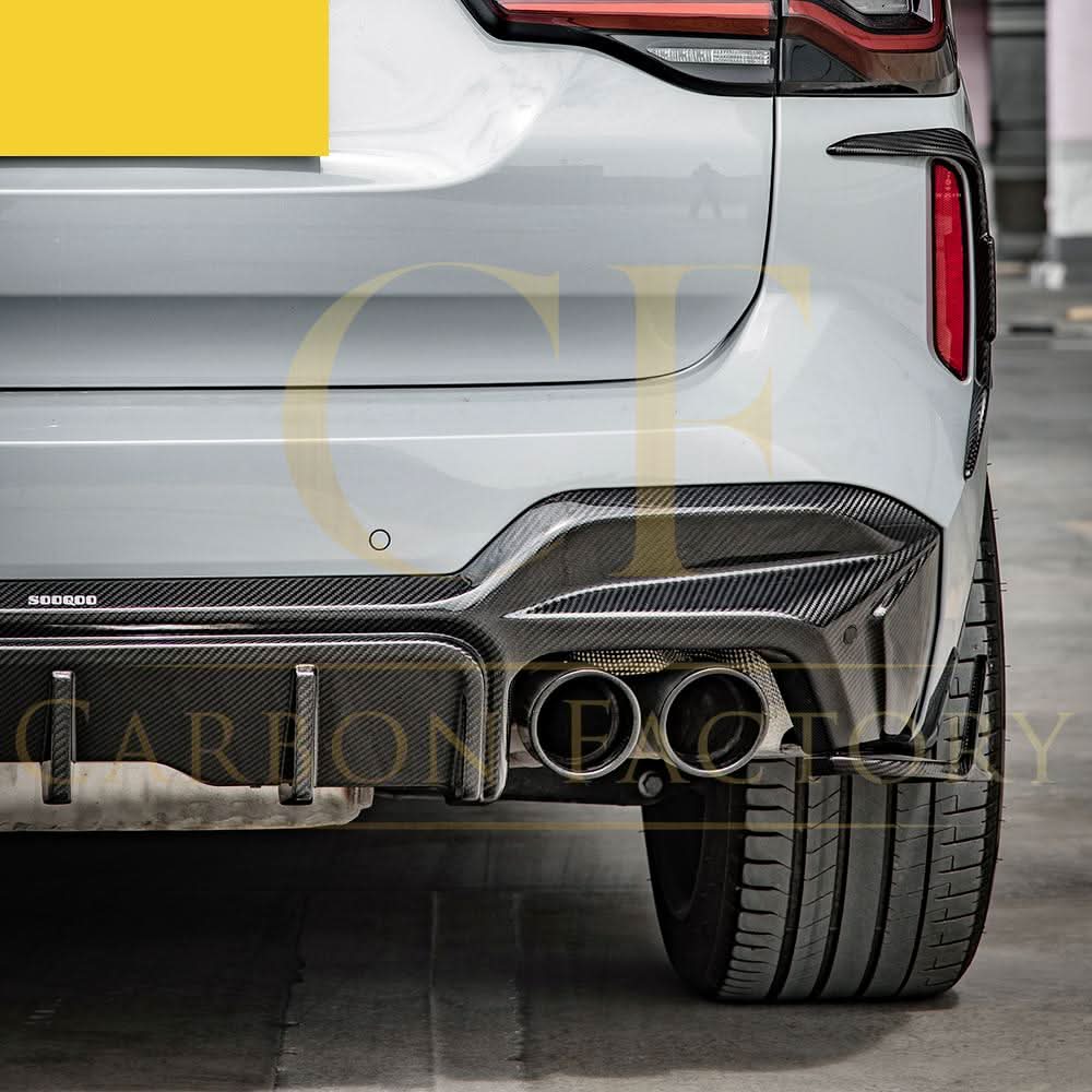 V Style Pre-Preg Carbon Fibre Rear Diffuser for BMW F97 X3M LCI 22-24
