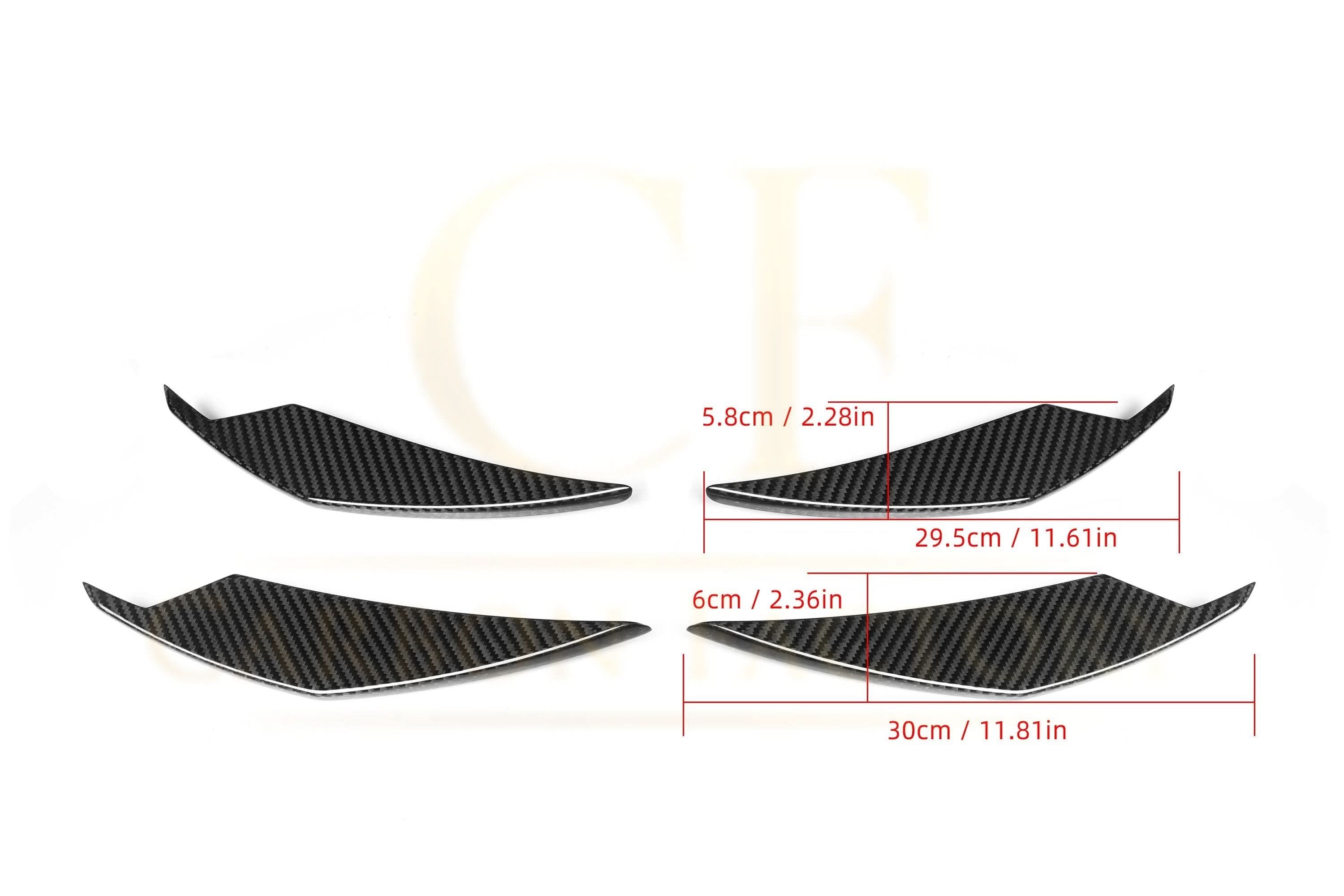 AC Style Pre-Preg Carbon Fibre Front Canards for BMW G80 M3 G82 G83 M4 21-Present